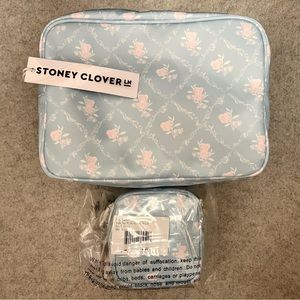 Stoney Clover Lane Large pouch in Earl Grey